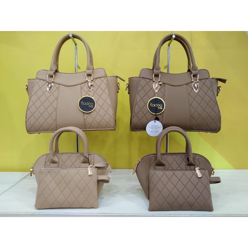 TAS WANITA FLADEO BAG ONE SET (BESAR+KECIL+DOMPET)