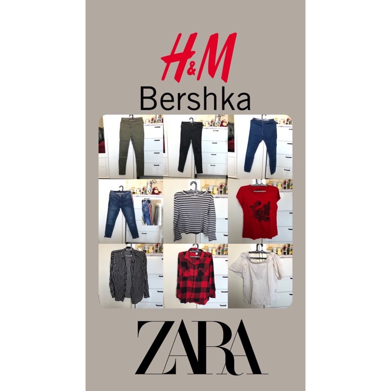 PRELOVED HNM  BERSHKA BAJU  Shopee Indonesia