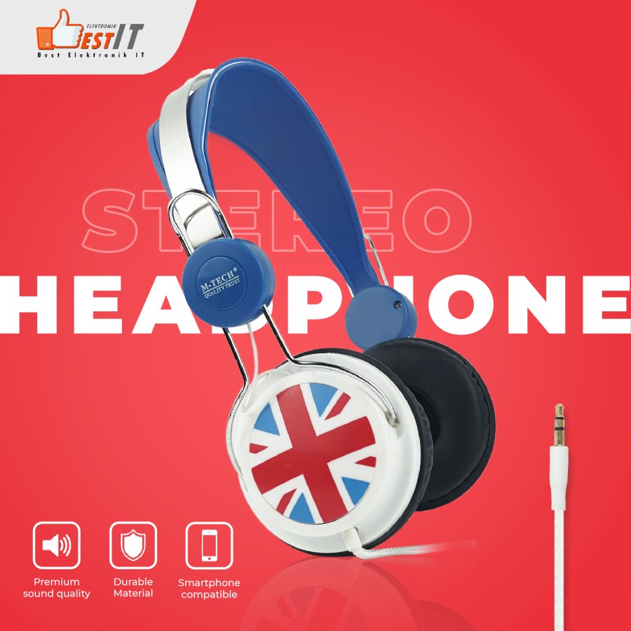 Headset M-Tech Bulldog Stereo - Headphone Earphone