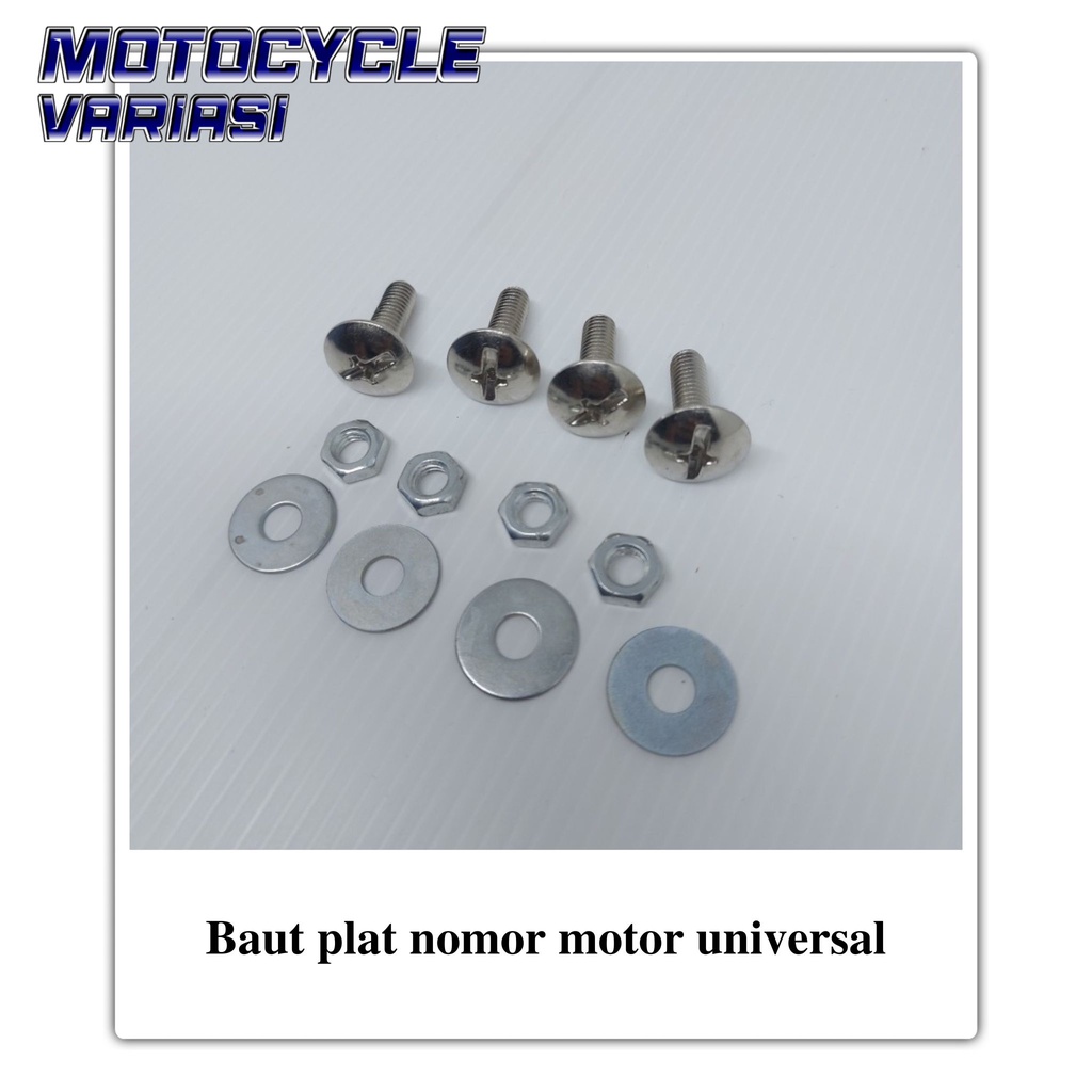 Baut plat nomor motor universal