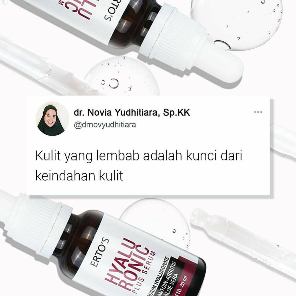 [ORI] HYALURONIC ACID PLUS ALOEVERA Anti Aging Pelembab Wajah Kering Ampuh Mencerahkan Kulit