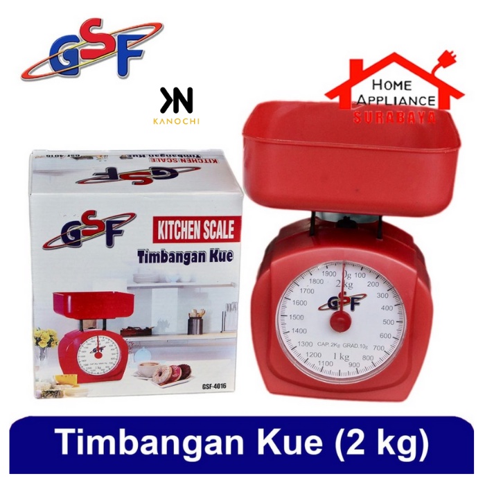 Timbangan Kue Serbaguna Analog Manual GSF Kapasitas 2 KG GSF 4016