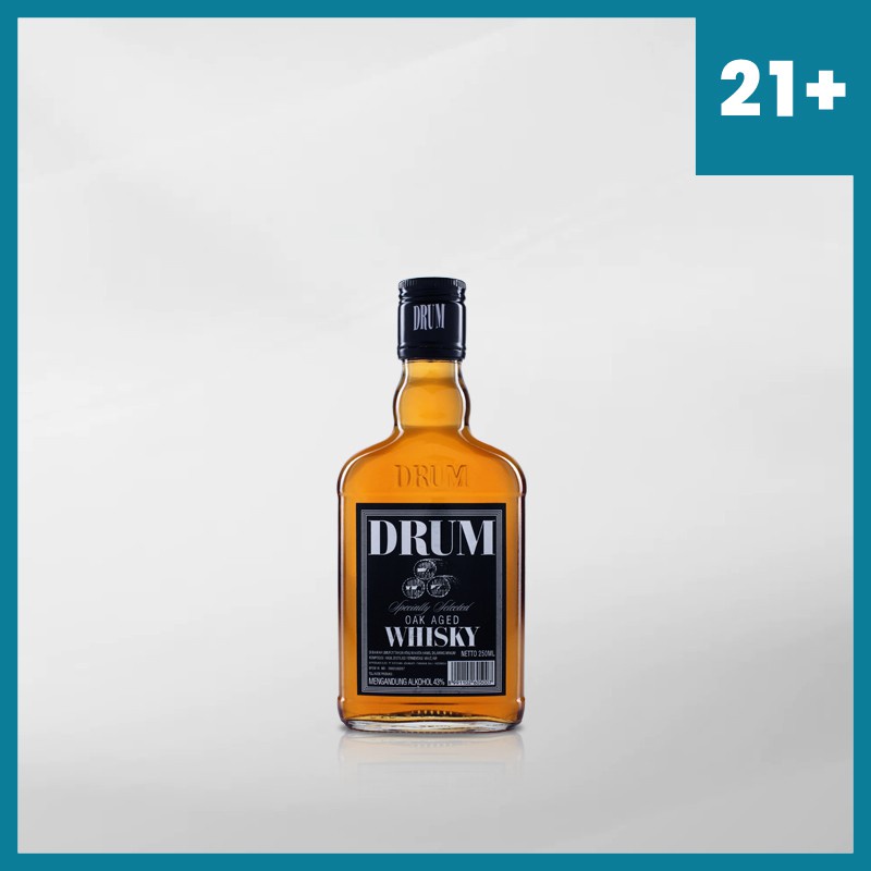 Drum Whisky 250 Ml ( Original &amp; Resmi By Vinyard )