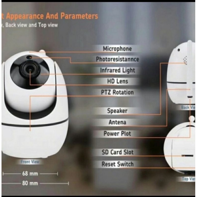 cctv IP camera wireless human tracking auto smart 1080P HD baby cam