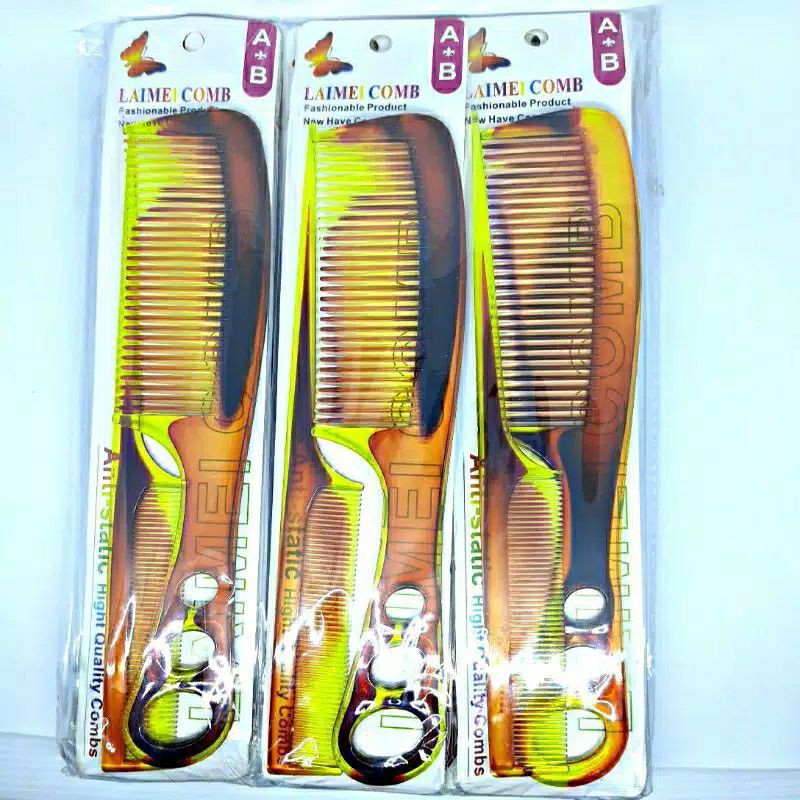 sisir set tulang bening isi 6 set korea