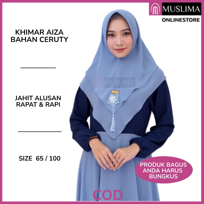 KHIMAR AIZA STANDARD khimar ceruti khimar babydoll original khimar premium khimar mewah