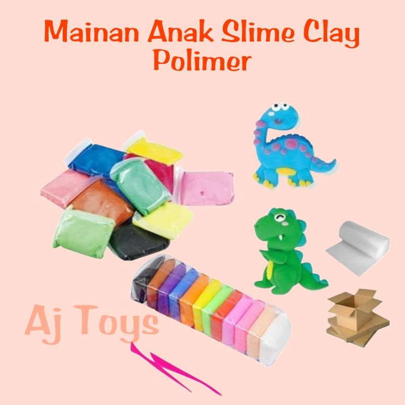 Mainan Slime Anak Murah Viral Clay Anak isi 12 pcs murah clay magic