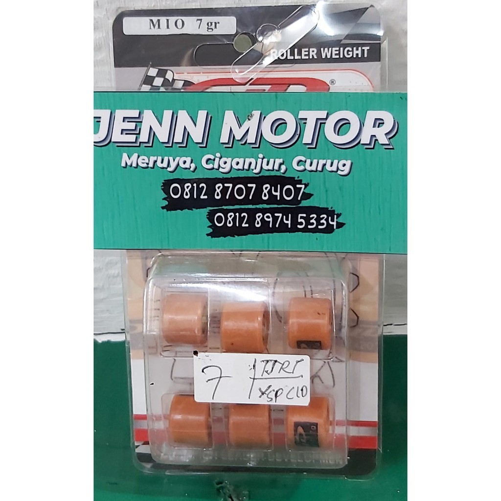 ROLLER RACING CLD MOTOR MIO KARBU, MIO SOUL FINO KARBU, UKURAN 7 GRAM