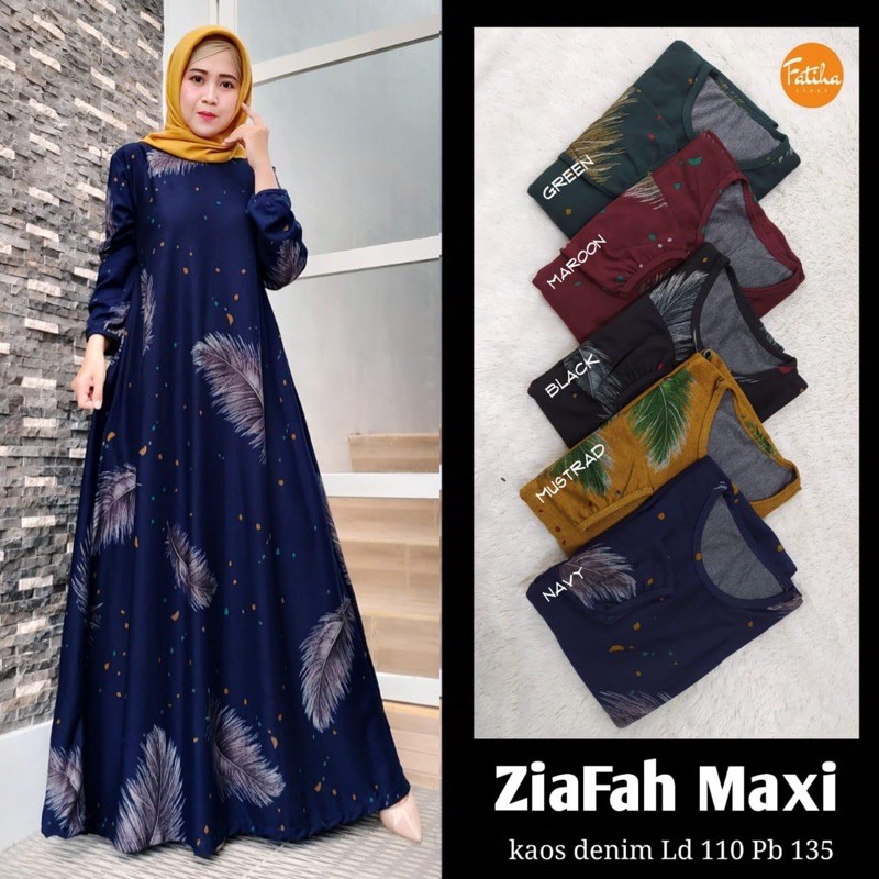 ZIAFAH MAXY by arken : gamis busui wanita berkualitas nyaman halus adem murah realpict cantik