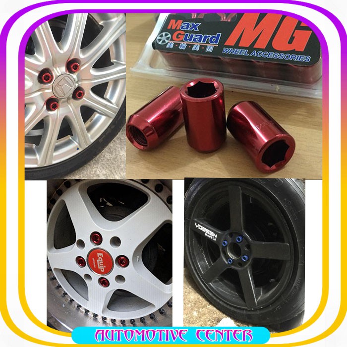 Mur baut roda variasi velg ban mobil Racing lugnut lug nut MaxGuard TOPFIT 1.5 LUG NUT MAX GUARD