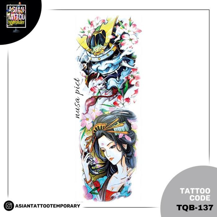 Paint Kit / Tato Tangan Full Arm/Design Cewek Cina/ Tatto Temporer/Original Murah Meriah