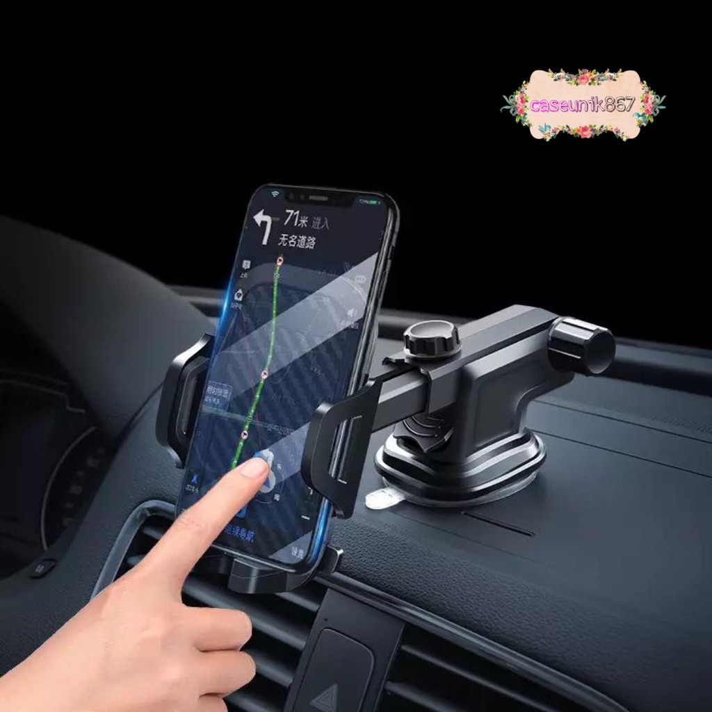 Long neck one touch car Original Holder mobil dudukan Hp GPS handphone smartphone CS2182