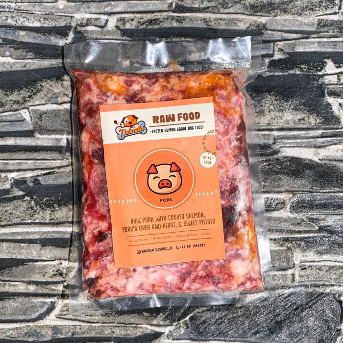 Nutriale RAW Pork with Cooked Salmon, Liver, Heart & Sweet Potato