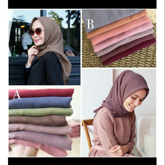 Segi4 seval ( harga include 2 jilbab.. rose dan lafaye )