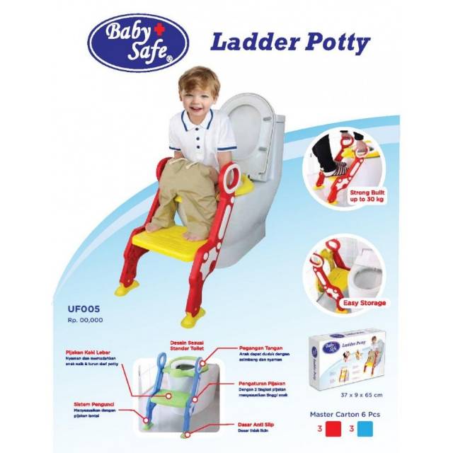 Baby Safe Training ladder potty Tangga training / baby safe step ladder potty s1