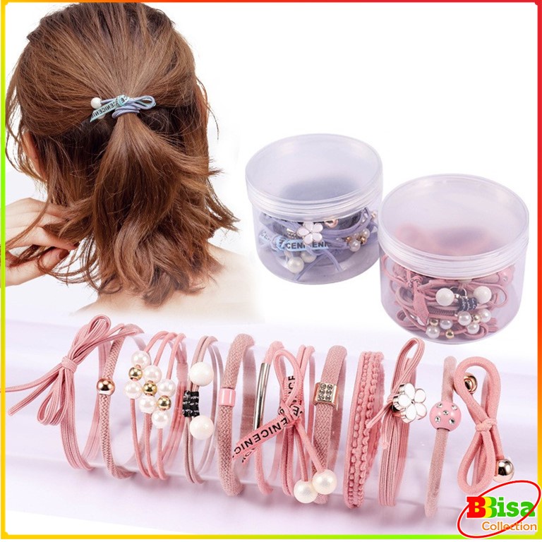 Yooyee Karet Ikat Rambut 12in1 Fashion Wanita / Aksesoris Rambut / Ikat Rambut Murah TB121-2