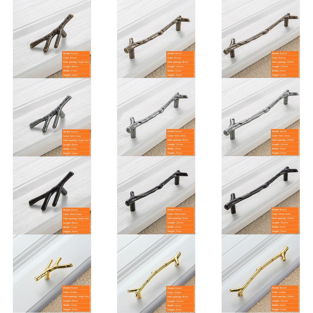 NICKOLAS1 Tarikan Pintu Ranting Fashion Hardware Furniture Pintu Laci Lemari Handle Lemari