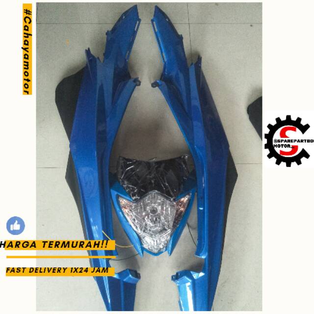 Cover body satria fu facelift / reflektor lampu depan.