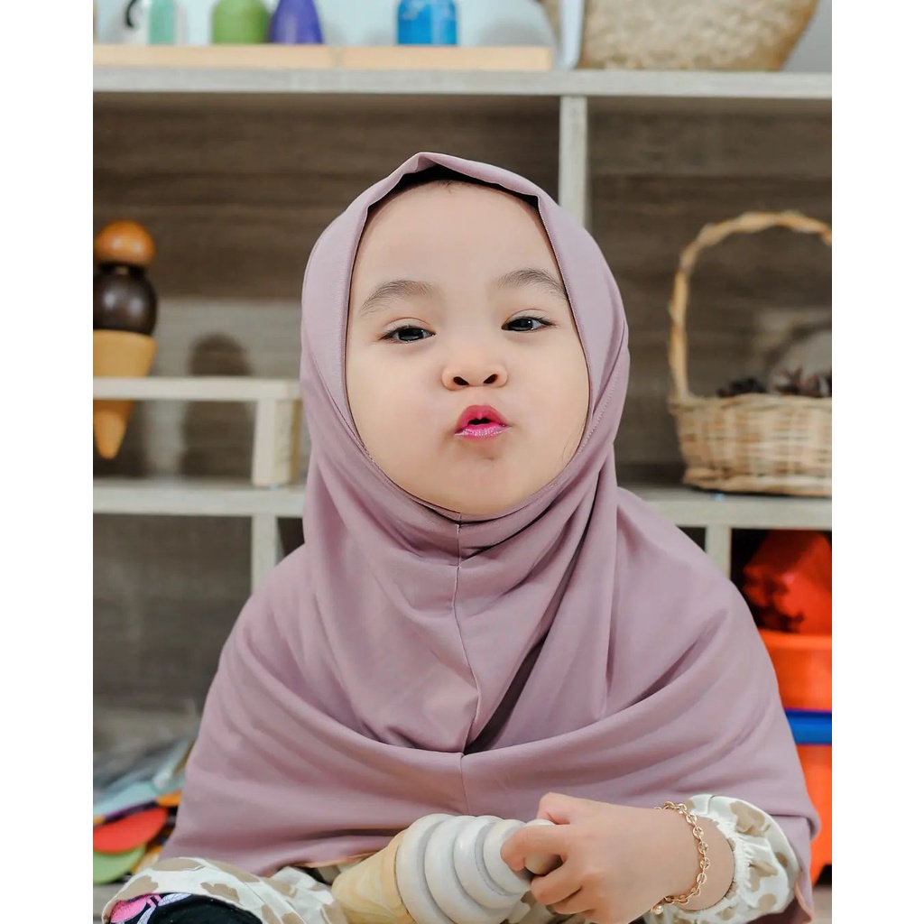 20+ WARNA (CLARISSA) Clarissa Hijab Baby 0-3th / Jilbab Anak Basic Jersey