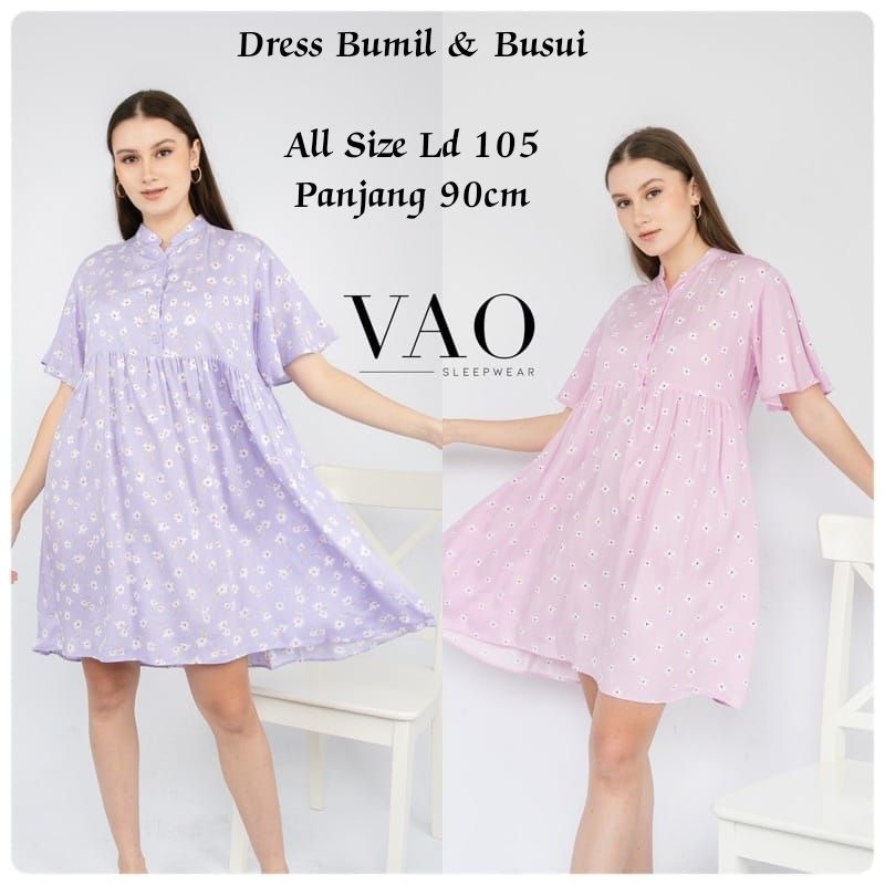 (COD) Baju Tidur Rayon Viscose Premium One Set // Daster Busui // Dress Busui