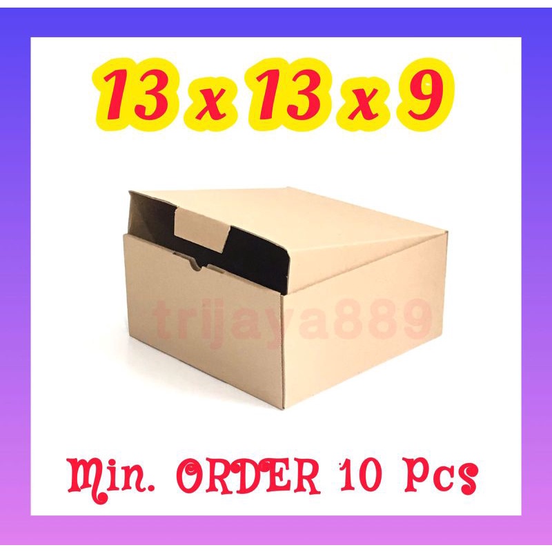 

kardus karton box pizza / diecut uk 13x13x9