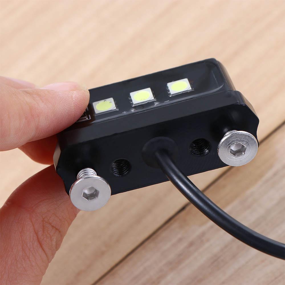 QUINTON Lampu Plat Nomor Universal Motor Fender Mount Aksesoris Motor Lampu Belakang Lampu Belakang Lampu LED