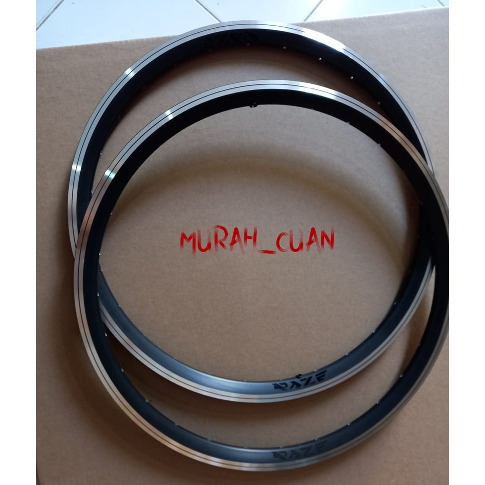 Rims Velg Lipat Folding Raze 20 inch DISC Brake dan vbrake 28H 20 406 Alloy / Velg Sepeda Lipat Allo