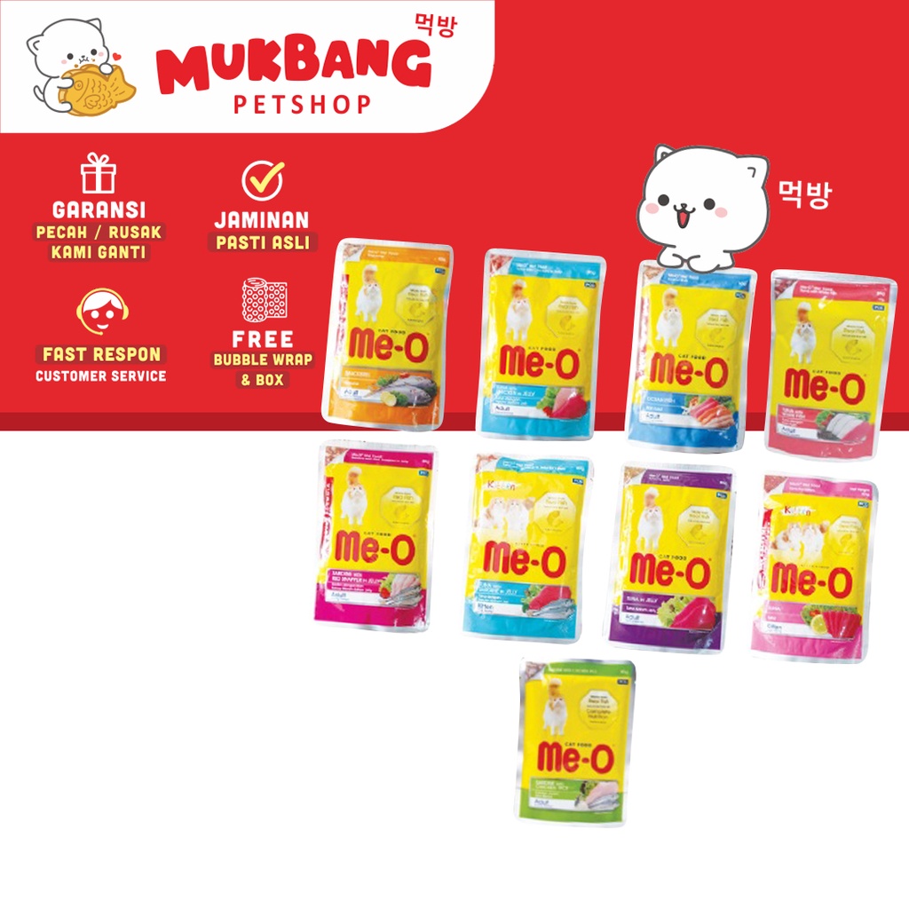 Meo Pouch Wetfood Tuna 80gr Meo Sobek Adult Kitten Makanan Basah Kucing Wet Food Makanan Kucing Basah Meo Sachet Tuna Kitten Camilan Kucing Snack Kucing Meo Snack Makanan Kucing Meo Makanan Snack Hewan Kucing