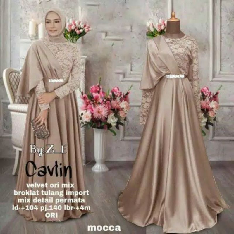 GAMIS BRUKAT BAJU MUSLIM GAUN PAKAIAN WANITA KEBAYA BATIK