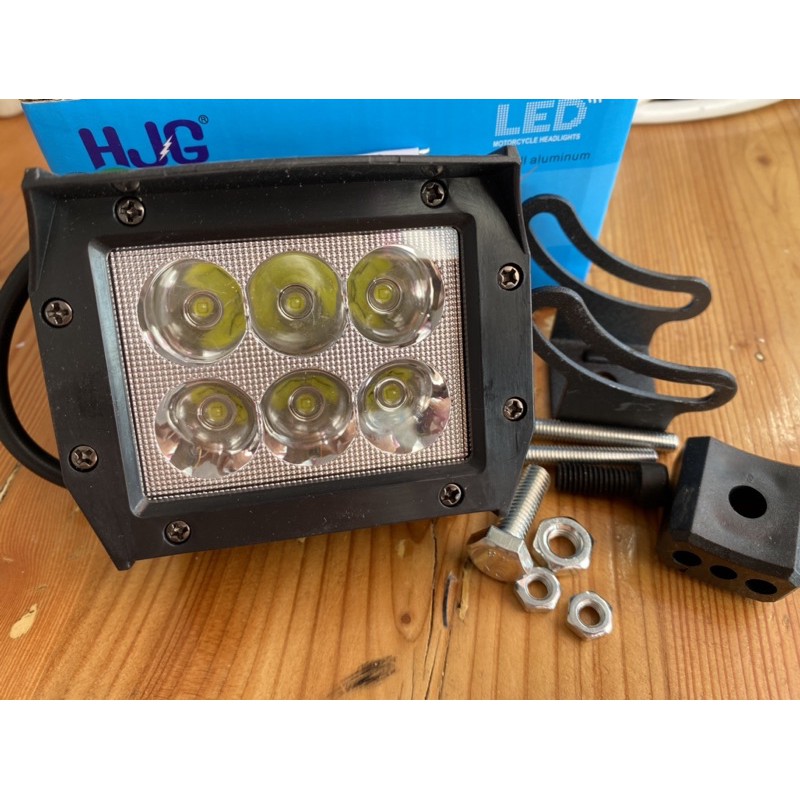 Lampu Tembak HJG 6 Led 2 Mode 12 - 24 Volt Nyala Terang