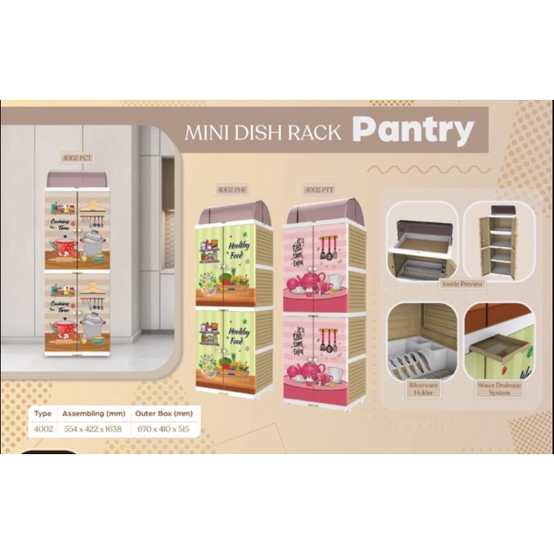 RAK PIRING PLASTIK NAIBA 4002 / LEMARI PIRING NAIBA 4102 / RAK PIRING MURAH NAIBA 4101 / RAK PIRING 