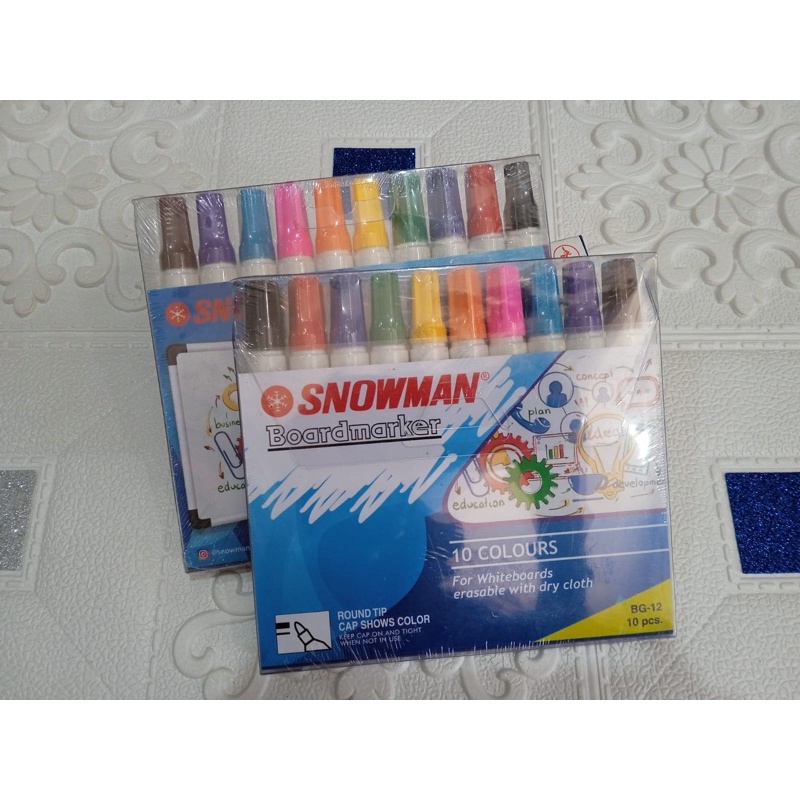 

Spidol warna warni boardmaker merk Snowman