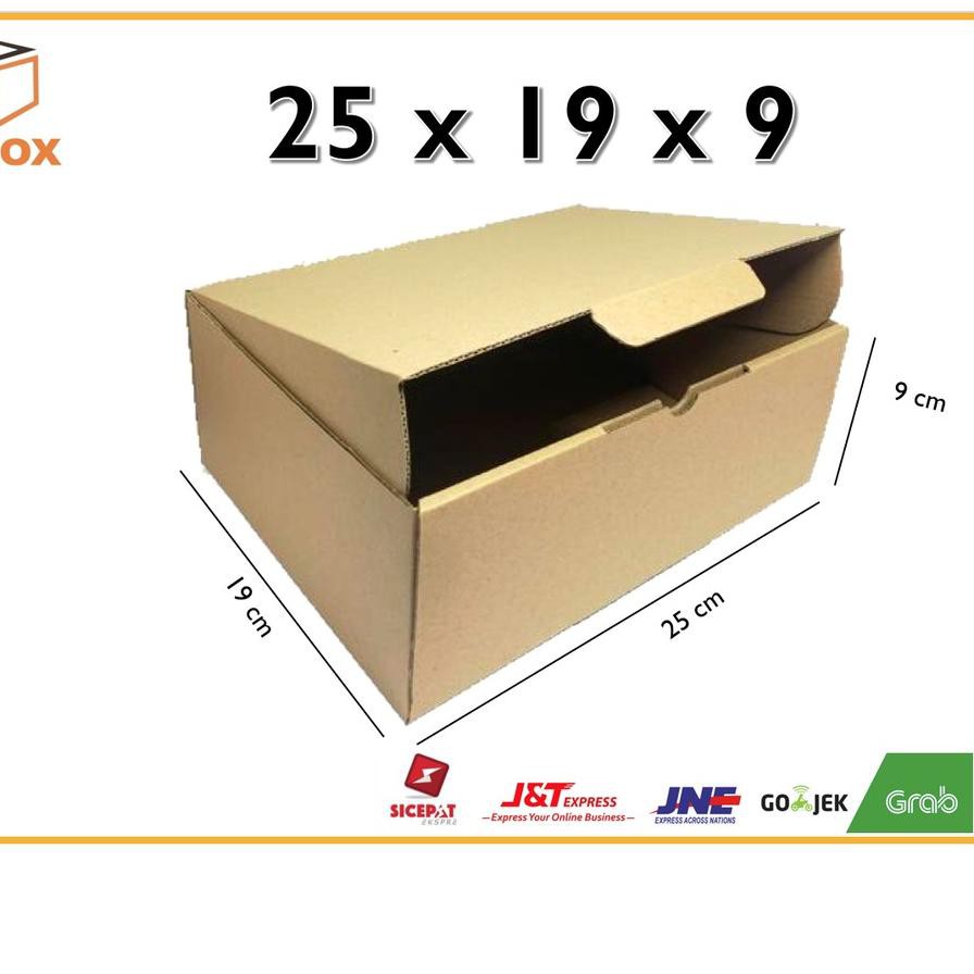 

☺_☻ Kardus 25 x 19 x 9 cm....Die Cut kotak aksesoris-dll model box pizza