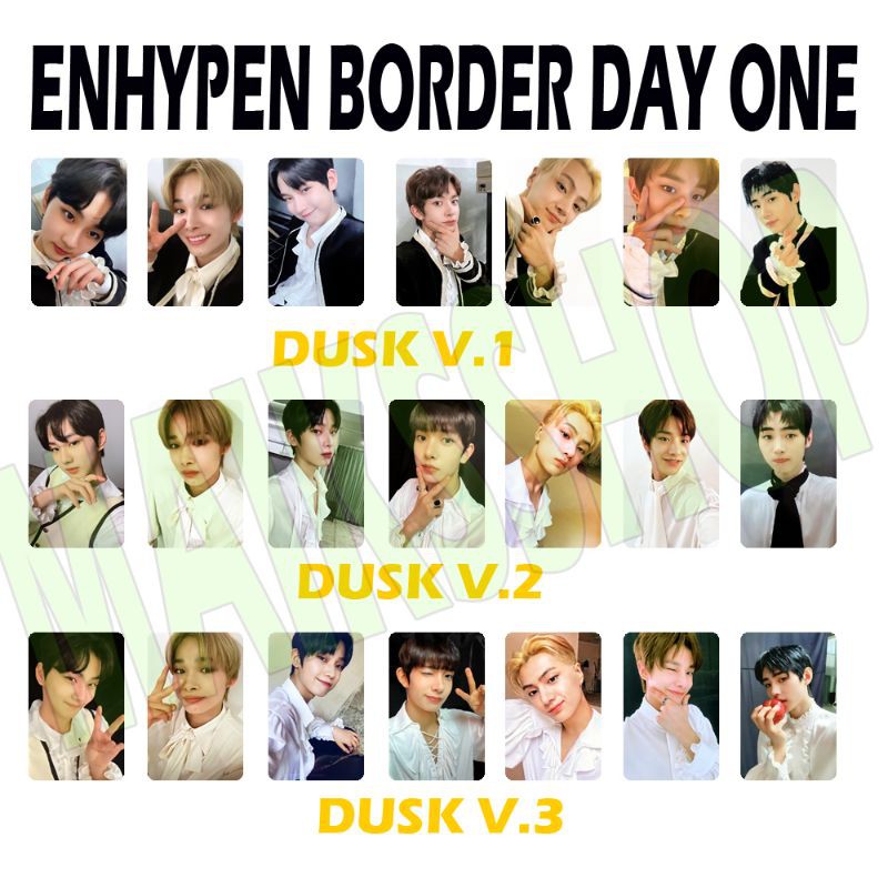 Enhypen Border Day One Photocard Kpop