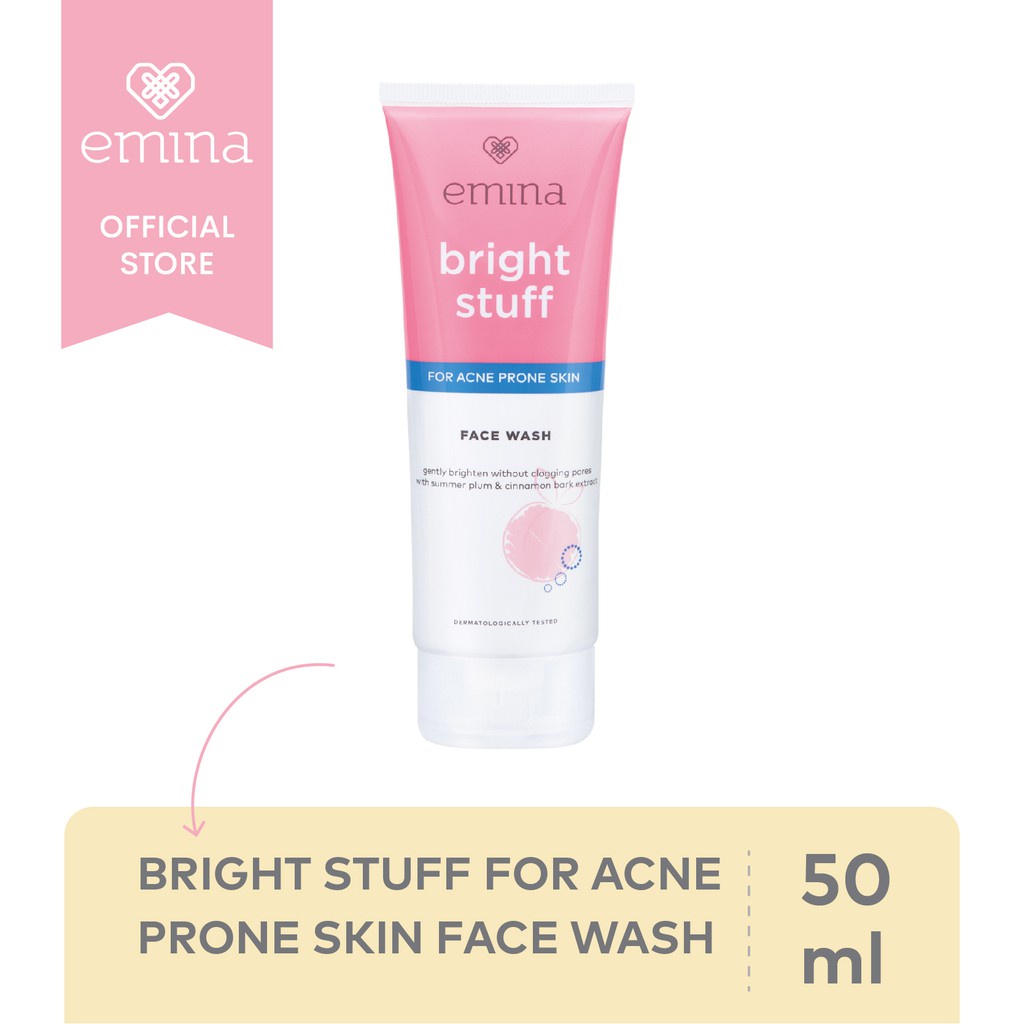 EMINA Bright Stuff for Acne Prone Skin Face Wash 50ml RUMAH CANTIK