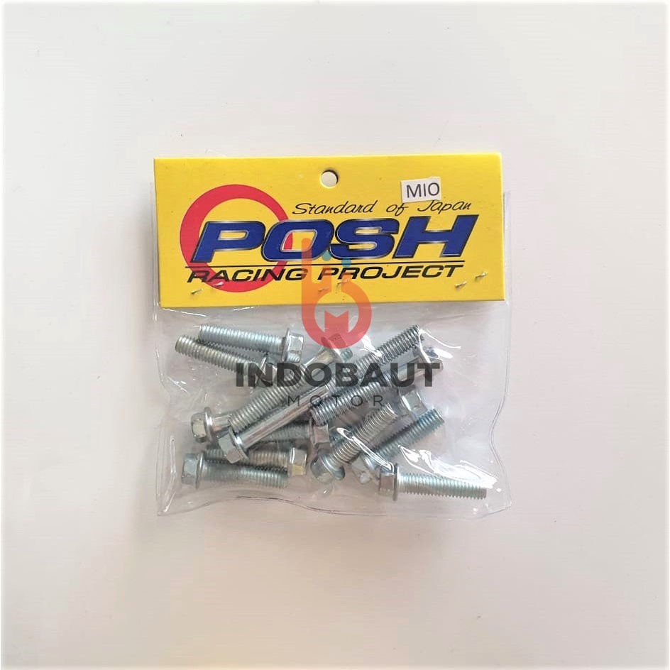 Baut Blok Mesin CVT Set Mio Kunci 8