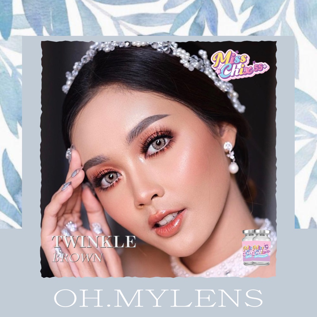 Softlens Minus Normal Beda Minus TWINKLE BROWN | Soflens Mines Warna Natural | Soflen Mata Minus Mat