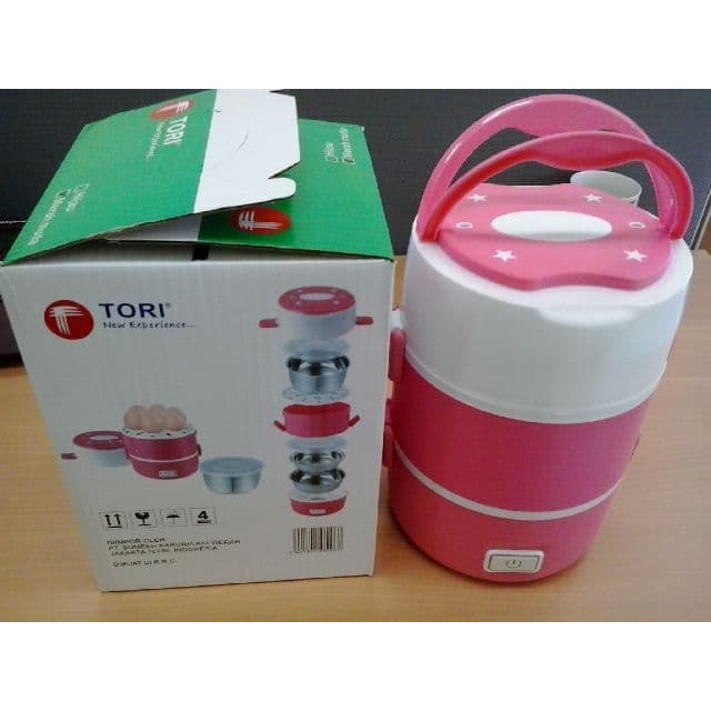 Tori Rice Cooker Lunch Box 1.0L / Penanak Nasi Serbaguna TLB111