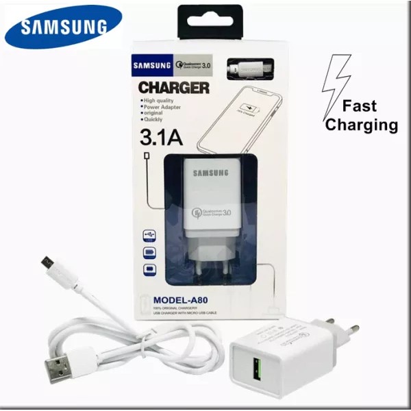 Charger A80 SAMSUNG 3A / charger SAMSUNG 3.0 qualcomm quick charger