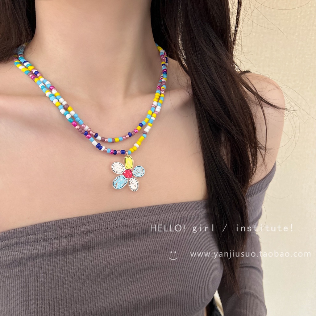 Kalung Multilayer Dengan Liontin Kupu-Kupu Gaya Bohemia Untuk Wanita