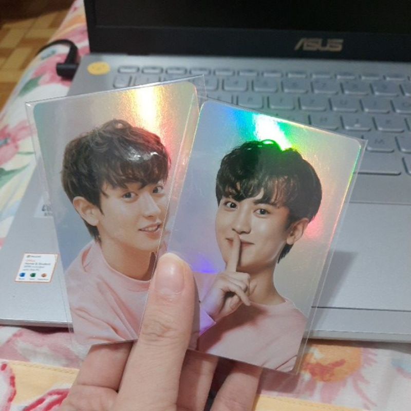 PC photocard Nacific Chanyeol exo Pink hologram