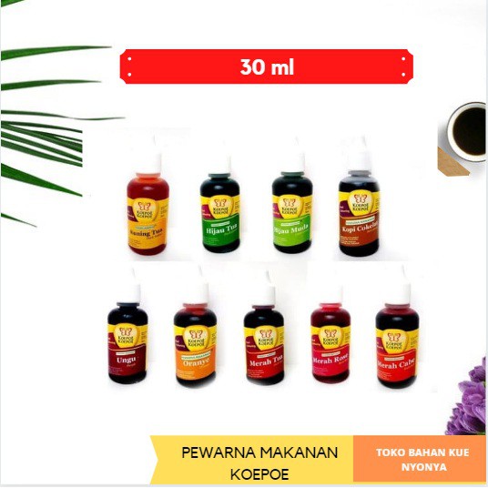 

PEWARNA MAKANAN KUPU KOEPOE TERLENGKAP