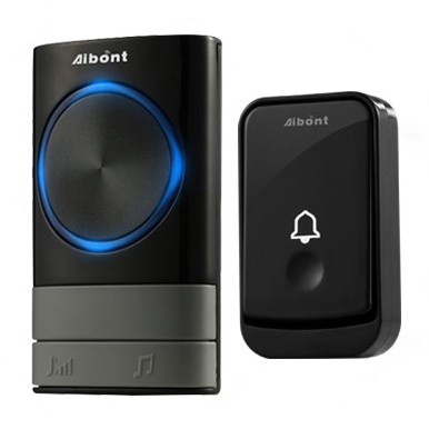Aibont Bel Pintu Wireless Doorbell LED 45 Tunes 1 PCS Receiver Q189