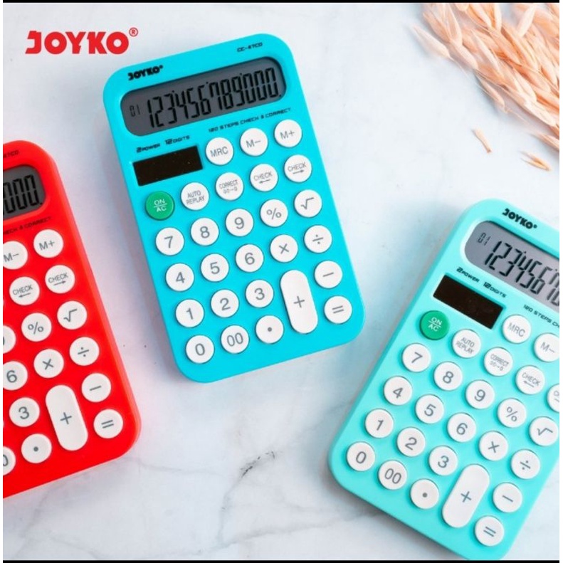 Kalkulator JOYKO CC 47CO - Calculator Check &amp; Correct (Bisa Cek Ulang)