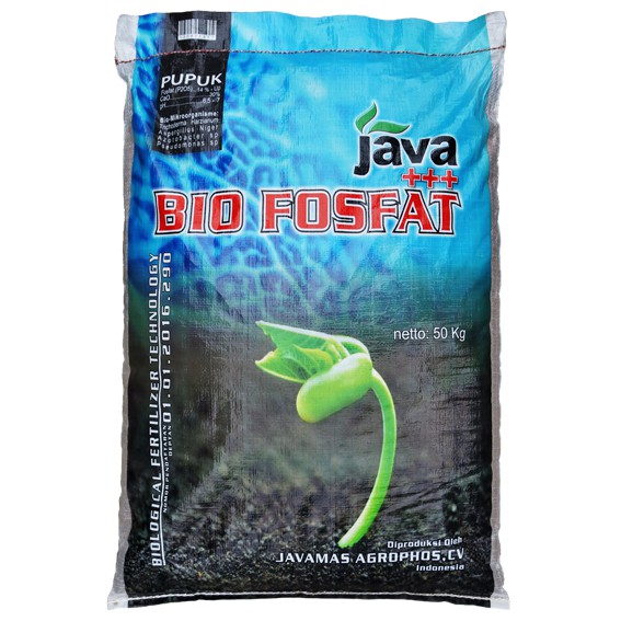 Bio Fosfat Alam kemasan 50 kg - Javamas Agrophos