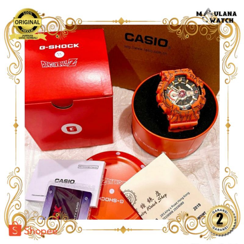 JAM TANGAN PRIA WANITA | RANTAI | KULIT | KARET | MURAH | CASIO G-SHOCK GA-110JOP-1A4 DRAGON BALL Z 