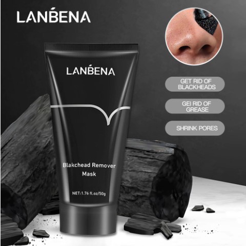 [BPOM] LANBENA Bamboo Charcoal Blackhead Mask - Pembersih Komedo (50g)