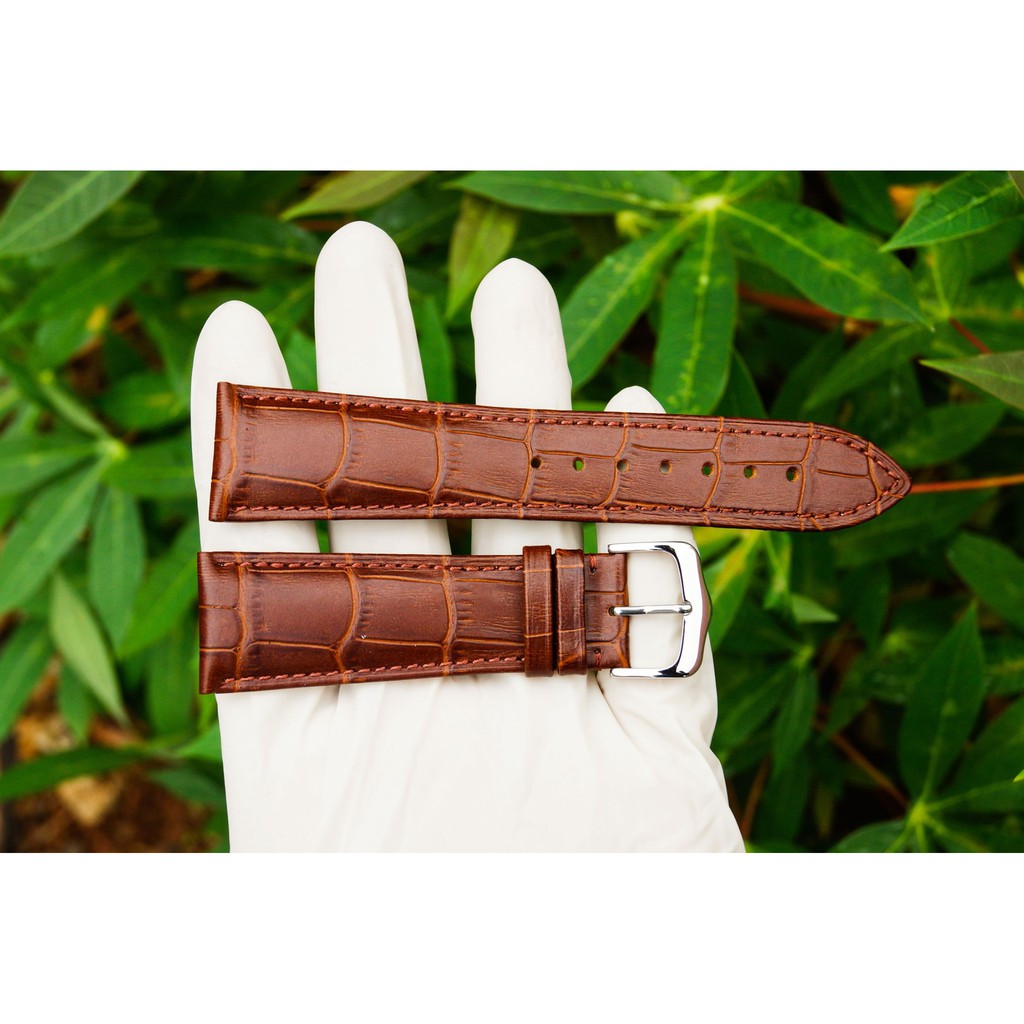 Strap tali jam tangan kulit genuine leather berkualitas.