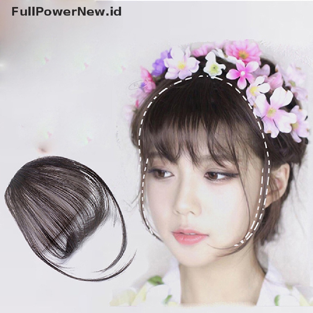(Full) Wig / Rambut Palsu Wanita Model Poni Depan Slim Seamless