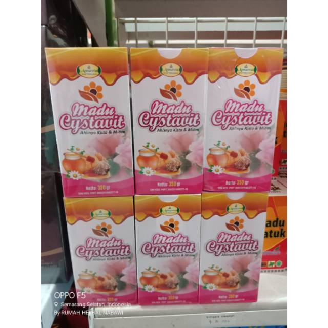 Madu Herbal Cystavit untuk miom, kista